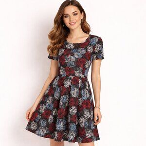 LULAROE AMELIA JACQUARD FLORAL Medium